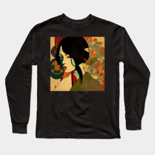 Asian Abstract #18 Long Sleeve T-Shirt